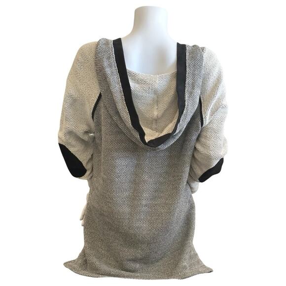 #T3 NU CONSTRUCTION Tweed Hooded Pullover SZ M $128 - Picture 6 of 10